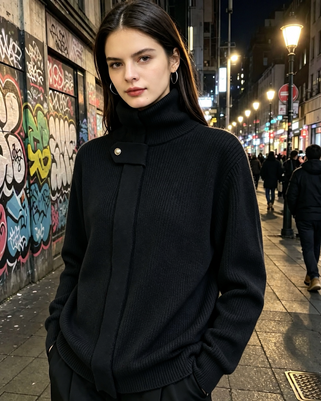 Noémie | Pull Zippé Col Montant