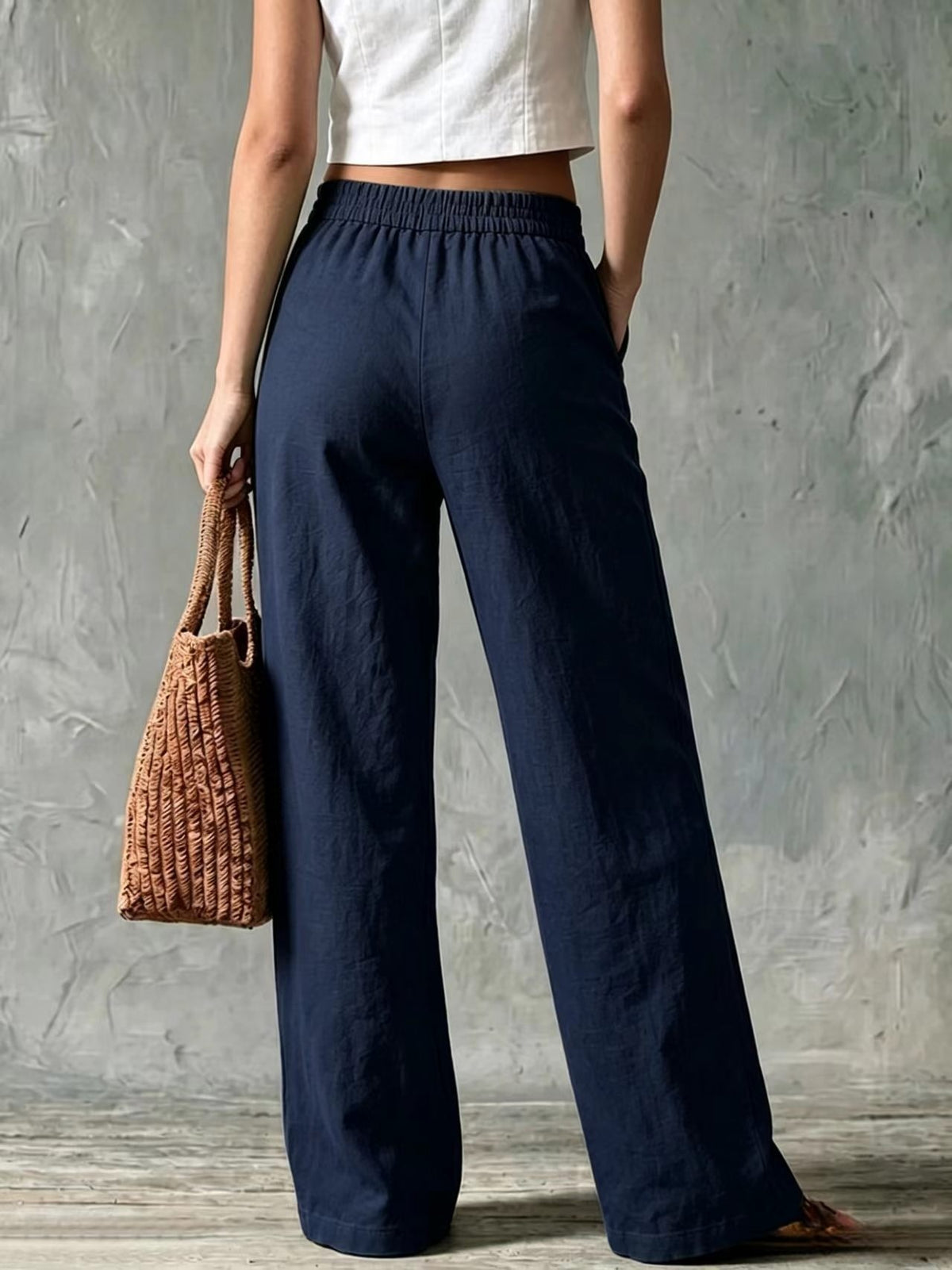 Riviera | Pantalon Palazzo Taille Haute