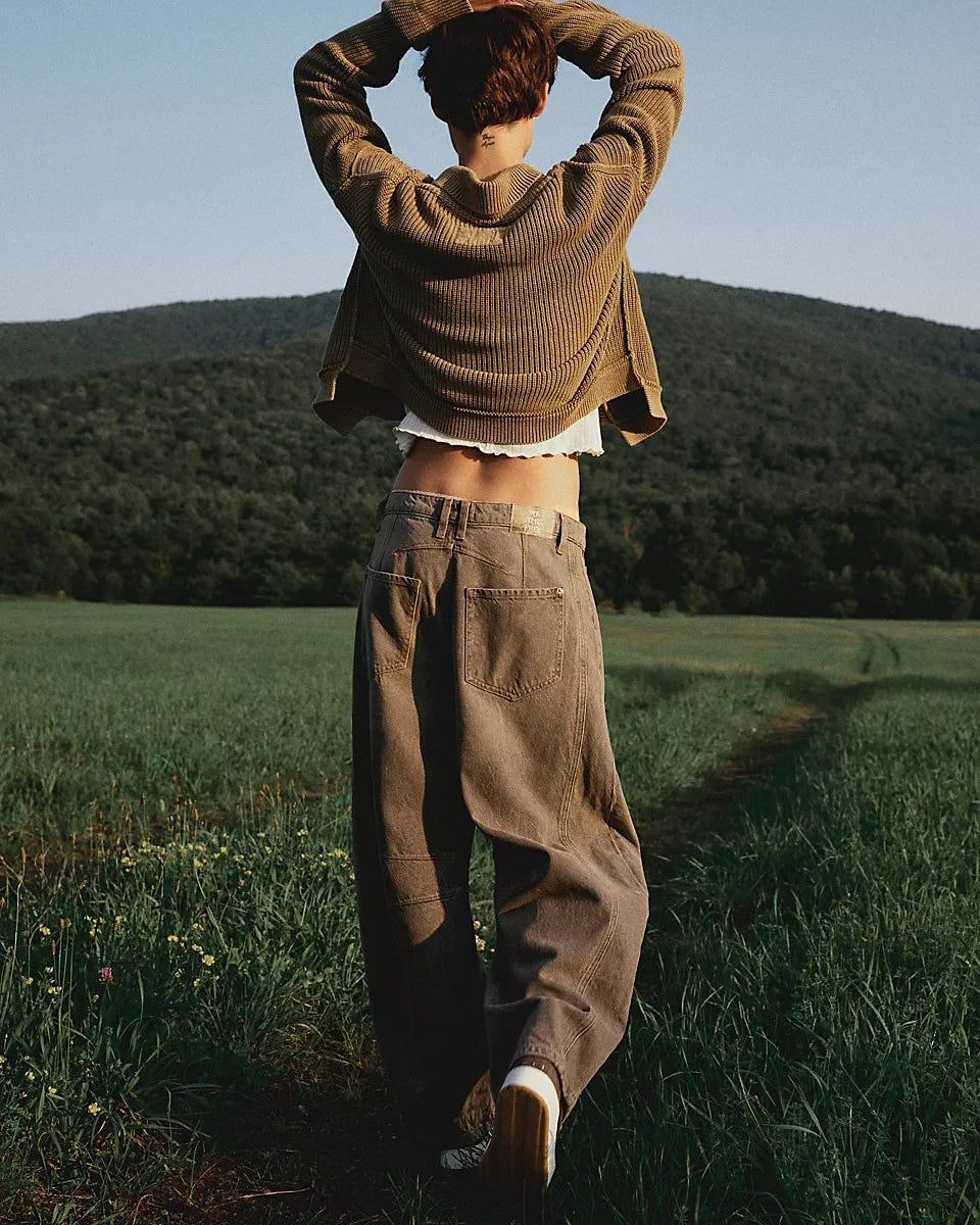 Alix | Pantalon balloon effet denim