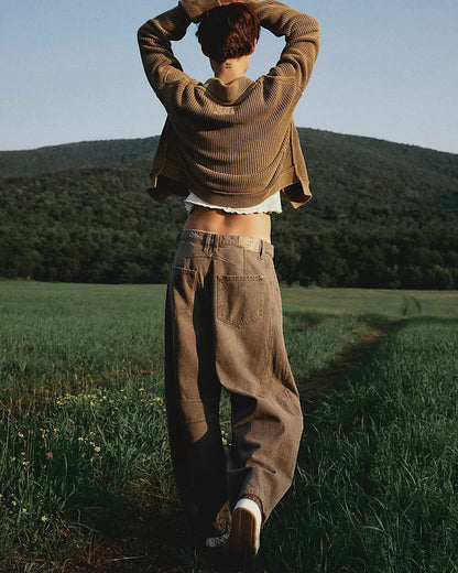 Alix | Pantalon balloon effet denim