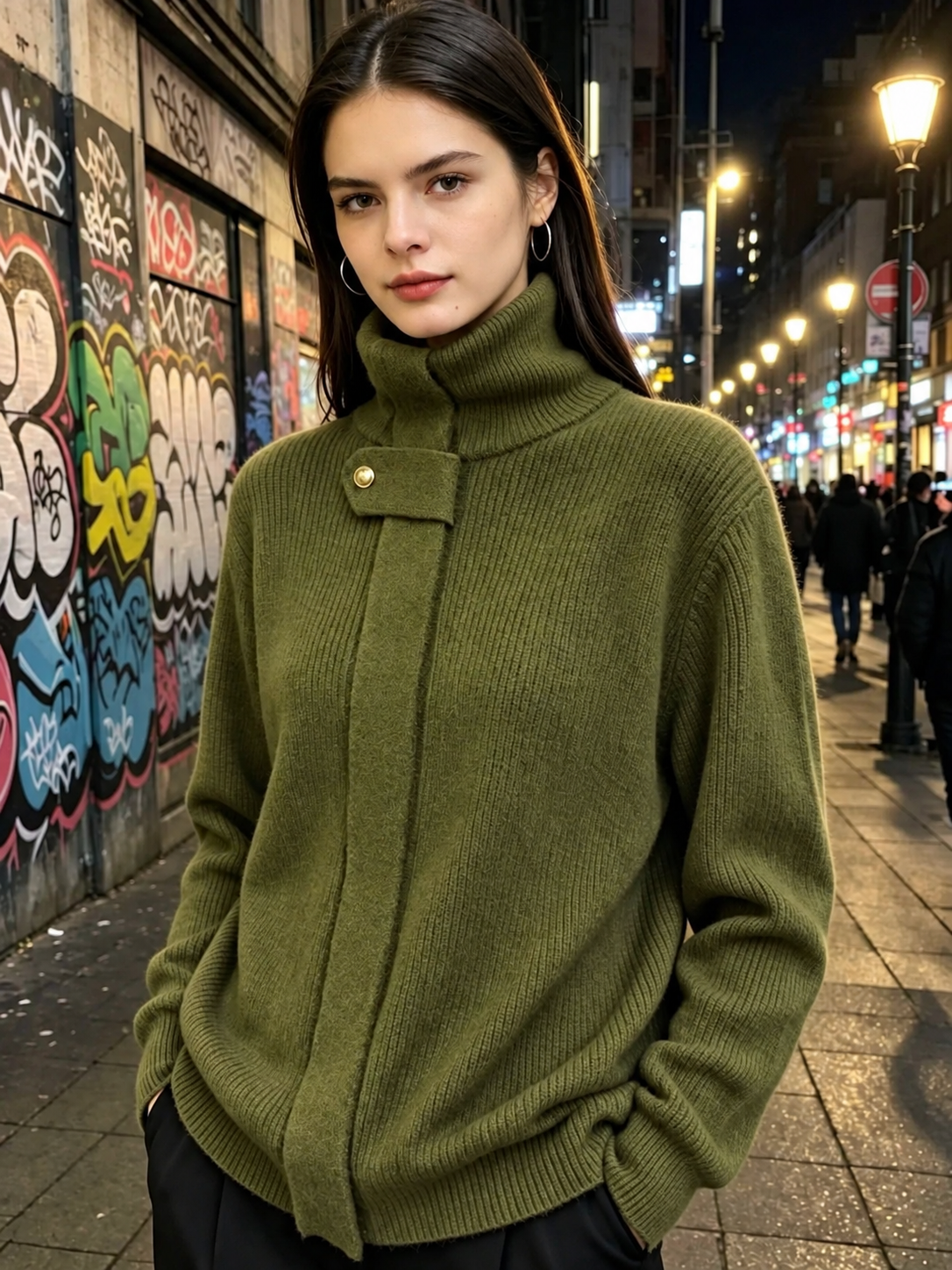 Noémie | Pull Zippé Col Montant