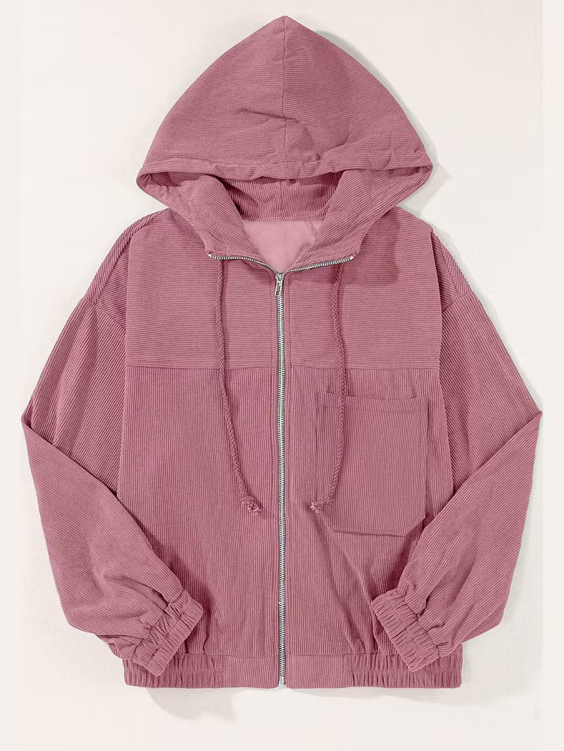 Lya | Veste Rétro Légère en Velours Côtelé