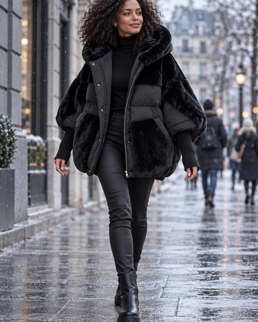 Diane | Manteau Effet Fourrure