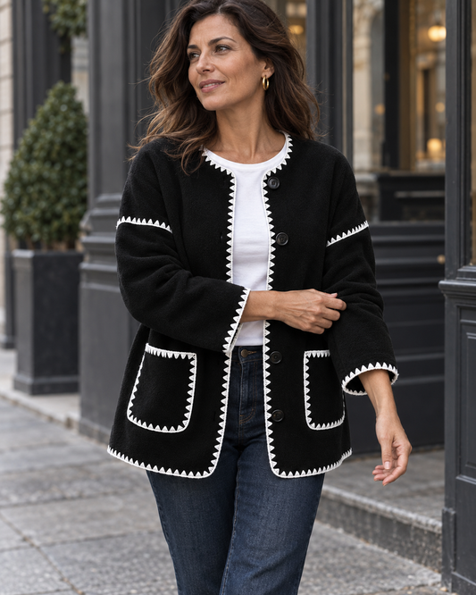 Romy | Veste Polaire à Finitions Contrastées