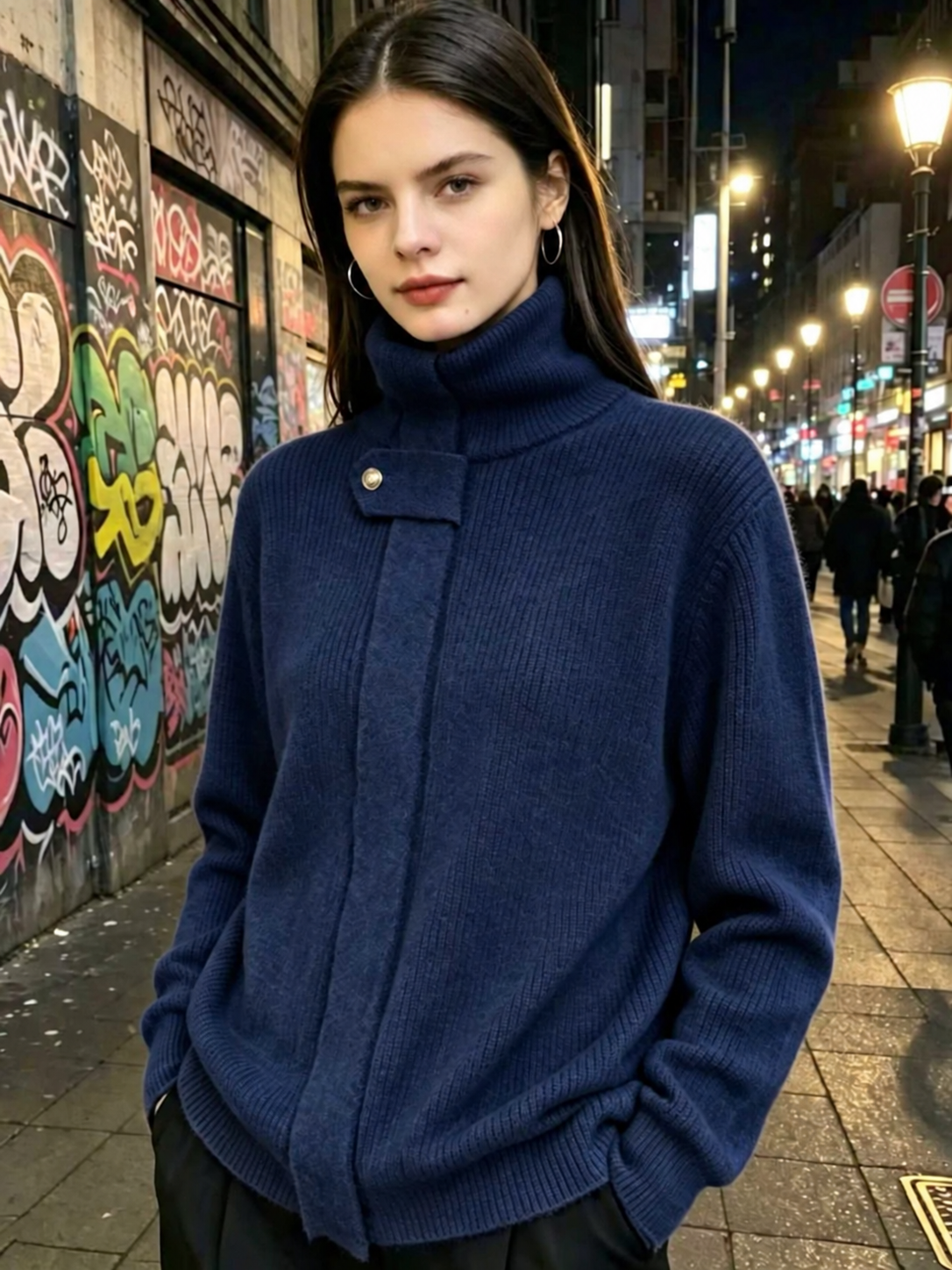 Noémie | Pull Zippé Col Montant
