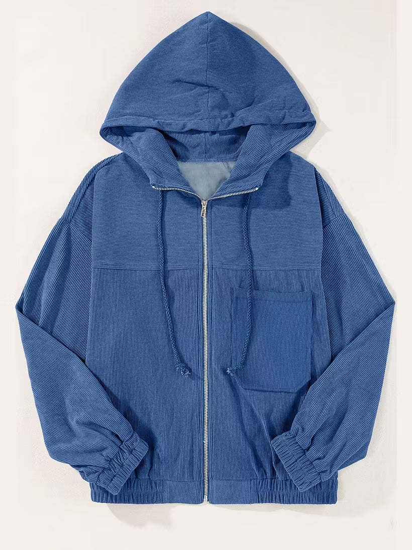 Lya | Veste Rétro Légère en Velours Côtelé